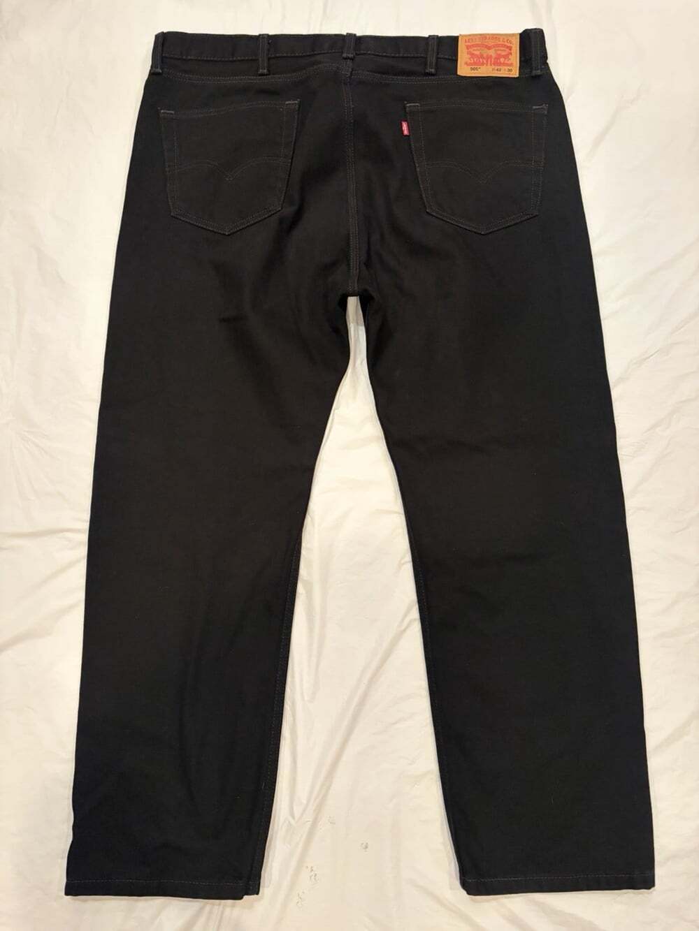 Levi’s 505 Jeans Men’s 42x30 Black Straight 100% Cotton